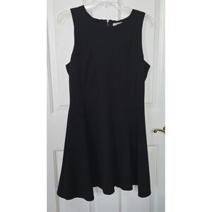 Elodie Black Sleeveless Fit and Flare Dress Size Large ED2643 Zipper Back Mini